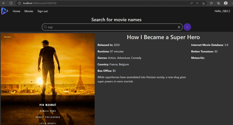 Movie Searching Website